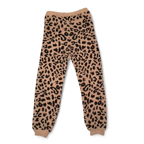 Comfyluxe Women’s Leopard Print Pajama Pants Size S/M Soft Fuzzy Lounge Sleep - Picture 2 of 5